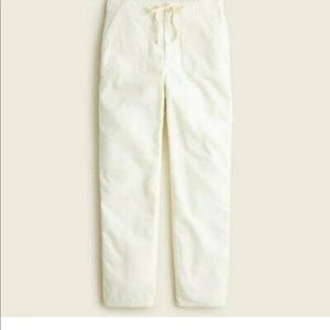 Tie-waist camp pant in garment-dyed corduroy